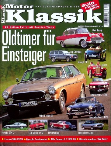 Deckblatt Motor Klassik (02/2003)